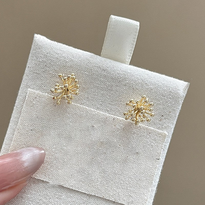 銀針鋯石花朵珍珠耳釘精致輕奢高級感耳環小眾時尚白百搭耳飾批發