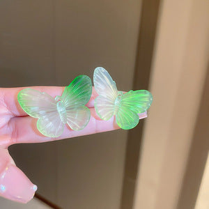 繽紛琺瑯銀針愛心耳環