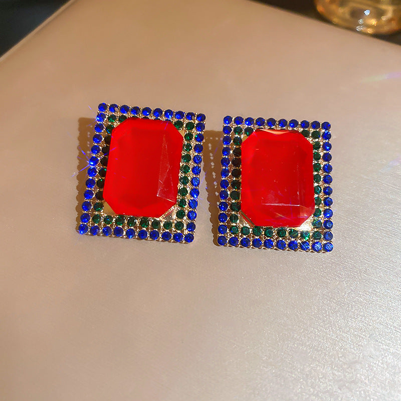 珍珠銀針愛心鑲鑽耳環