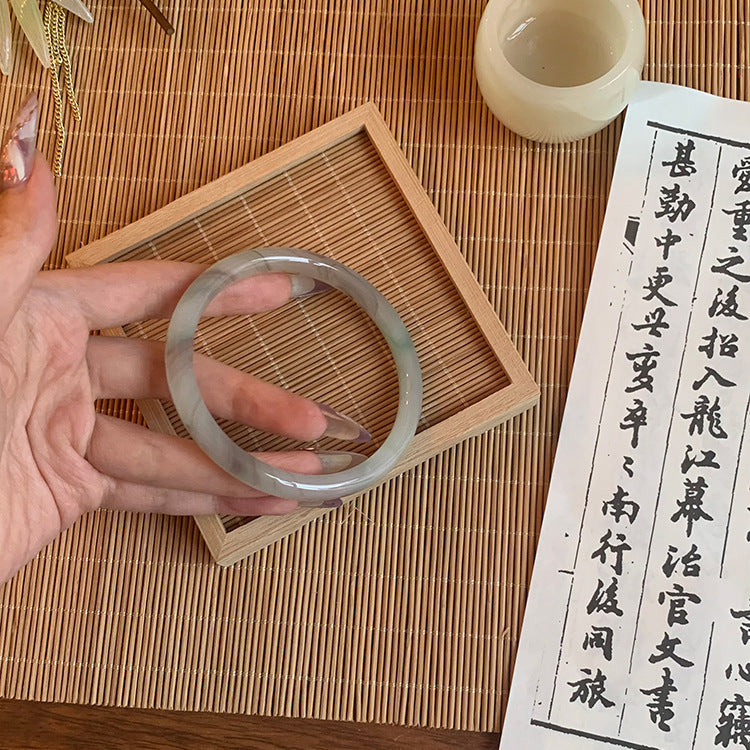 一步一響琉璃手鐲女新中式搭漢服手鏈閨蜜國風精致清冷感國潮手飾