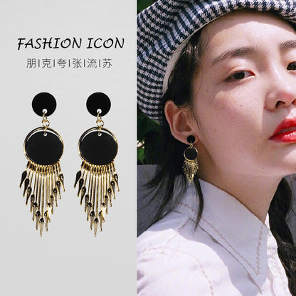 流蘇長版耳墜－商品主圖｜https://igowo.tw/