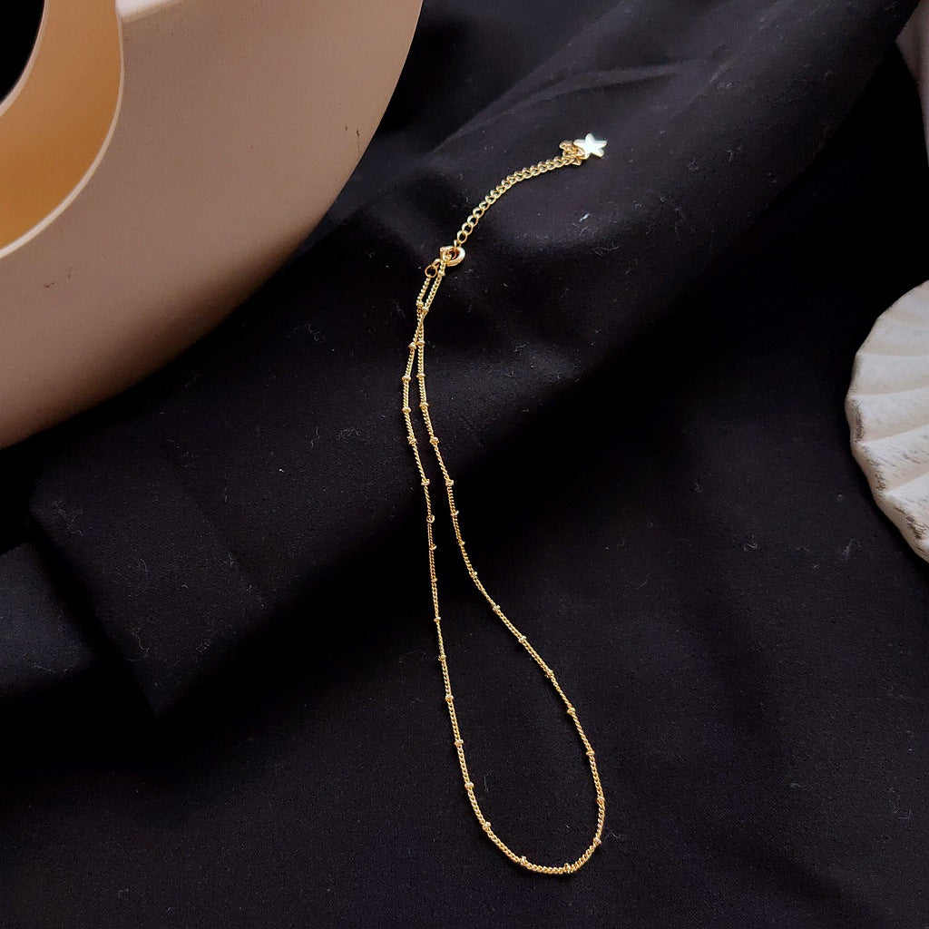 金色簡約項鍊－商品主圖｜https://igowo.tw/