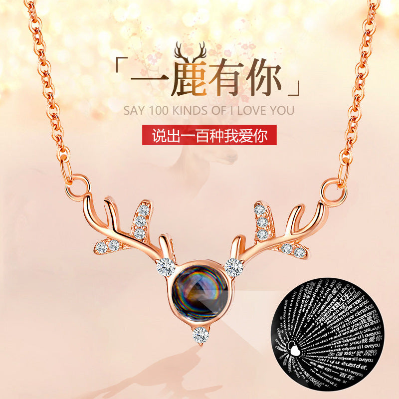 小鹿墜飾項鍊－商品主圖｜https://igowo.tw/