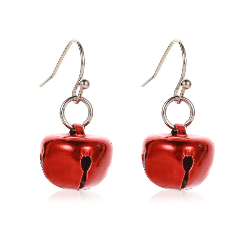 彩色鈴鐺項鍊耳環組