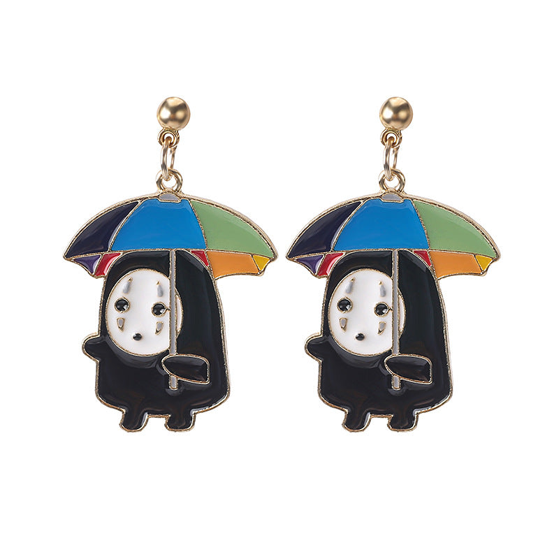 S925琺瑯卡通耳環－細節特寫2｜https://igowo.tw/