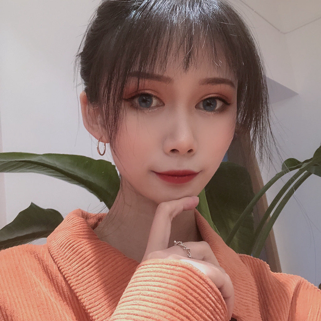 金色圓圈簡約耳環－直徑4.1cm款細節｜https://igowo.tw/