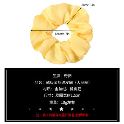 大腸圈簡約髮圈－天絲絨-3款細節｜https://igowo.tw/