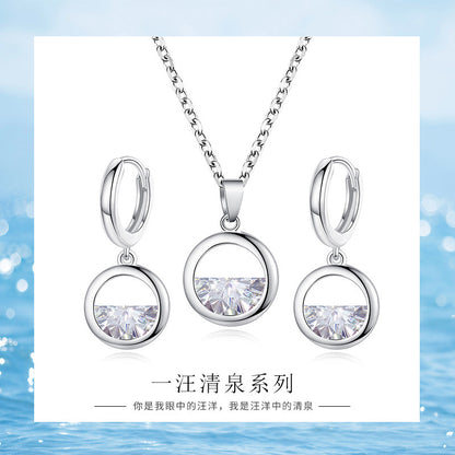鋯石簡約項鍊－第二視角實拍｜https://igowo.tw/