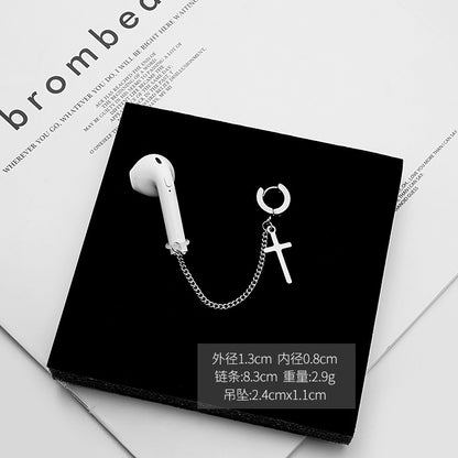 不鏽鋼十字耳環－細節特寫4｜https://igowo.tw/
