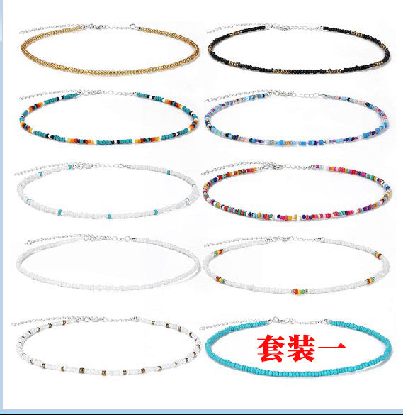 彩色串珠可調式項鍊－細節特寫21｜https://igowo.tw/