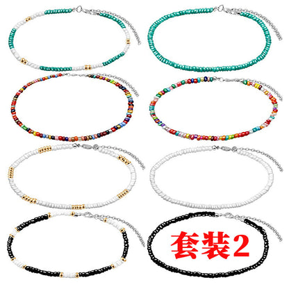 彩色串珠可調式項鍊－細節特寫11｜https://igowo.tw/