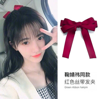 黑色蝴蝶結髮夾