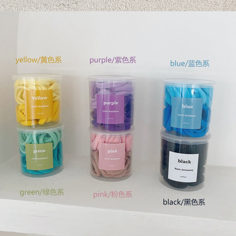 漸層彈力繩髮圈－綠色款細節｜https://igowo.tw/