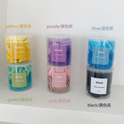 漸層彈力繩髮圈－粉色款細節｜https://igowo.tw/