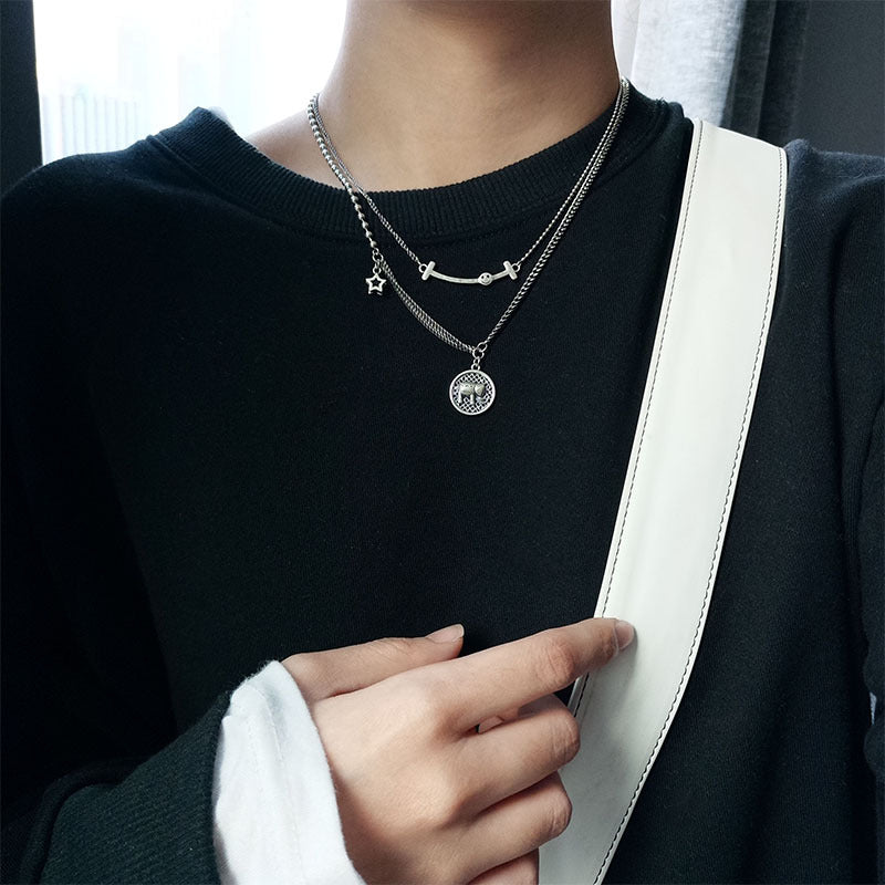 S925復古做舊項鍊－細節特寫1｜https://igowo.tw/