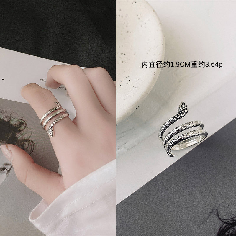S925數字復古簡約戒指－細節特寫7｜https://igowo.tw/