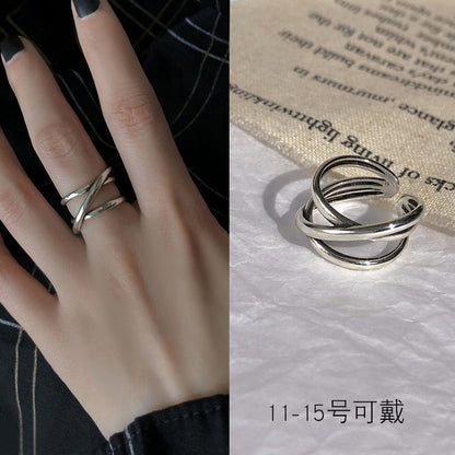 S925數字復古簡約戒指－細節特寫5｜https://igowo.tw/