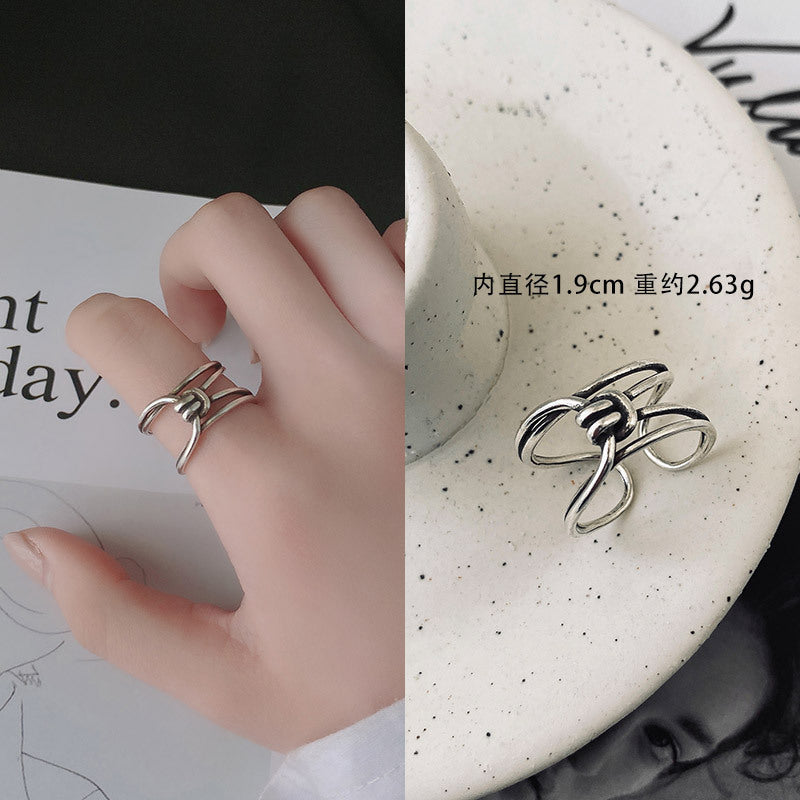 S925數字復古簡約戒指