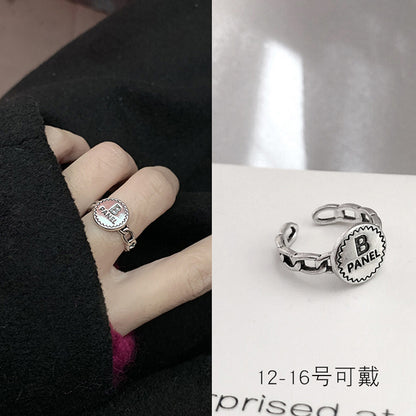 S925數字復古簡約戒指－細節特寫23｜https://igowo.tw/