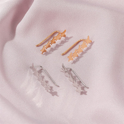 金屬蝴蝶簡約耳夾－商品主圖｜https://igowo.tw/
