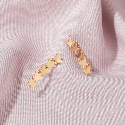 金屬蝴蝶簡約耳夾