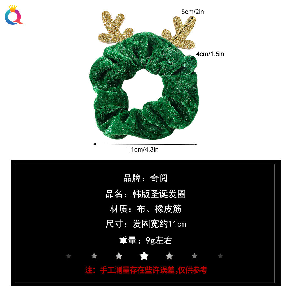 大腸圈小鹿簡約髮圈－第二視角實拍｜https://igowo.tw/