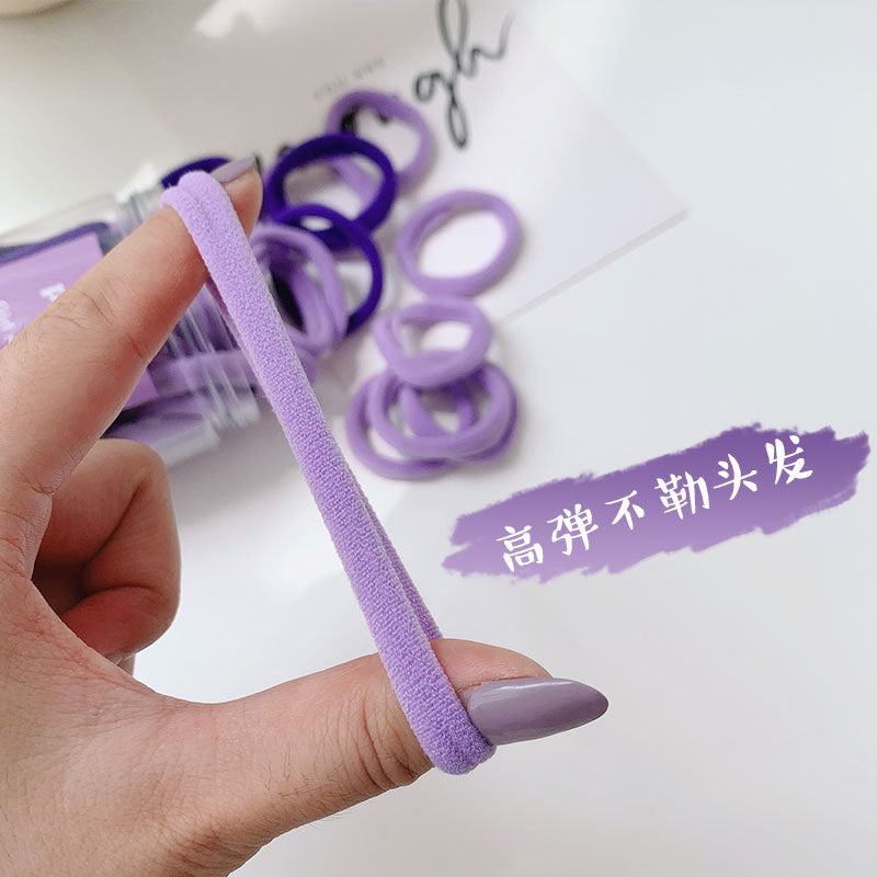 彈力繩簡約髮圈－綠款細節｜https://igowo.tw/