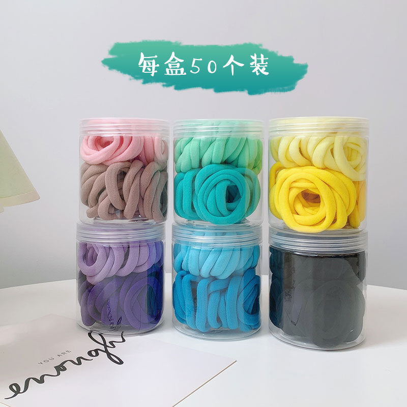 彈力繩簡約髮圈－粉款實拍｜https://igowo.tw/