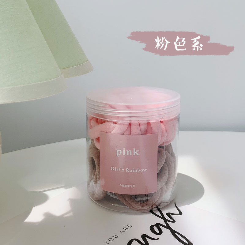彈力繩簡約髮圈－黑款細節｜https://igowo.tw/