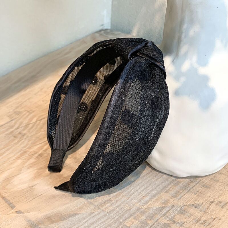 網紗寬版髮箍