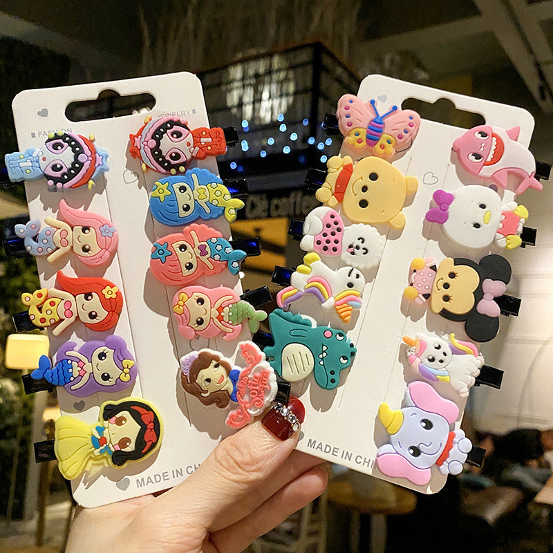 卡通簡約髮夾－蝴蝶10件套款實拍｜https://igowo.tw/