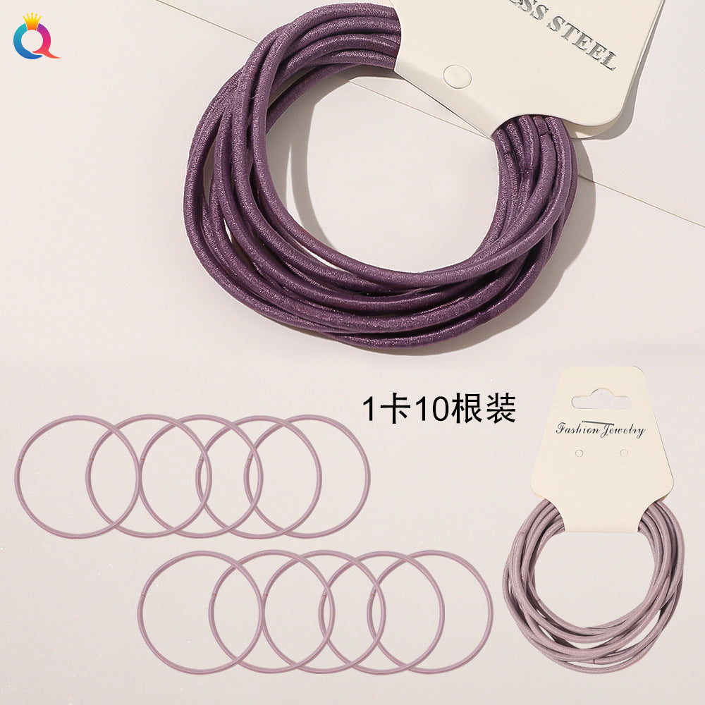 彈力繩簡約髮圈－商品主圖｜https://igowo.tw/