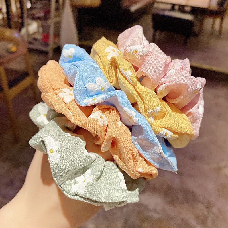大腸圈雛菊髮圈－商品主圖｜https://igowo.tw/