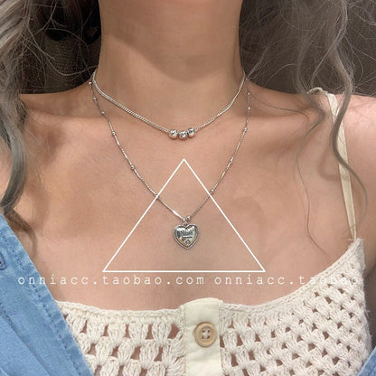 S925小熊愛心墜飾項鍊－細節特寫18｜https://igowo.tw/