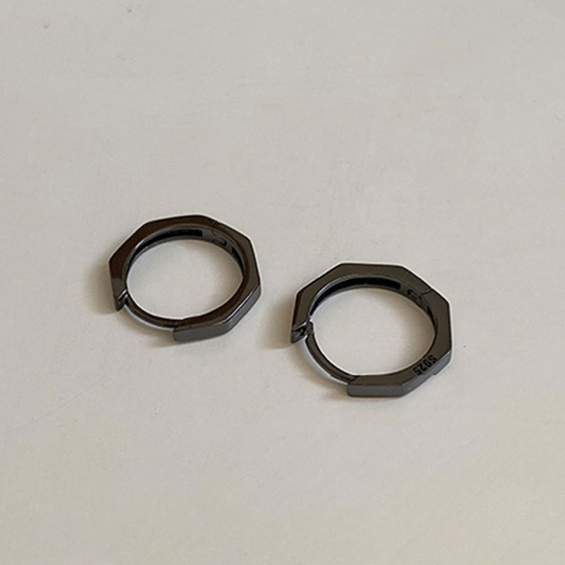 S925圓圈簡約耳環