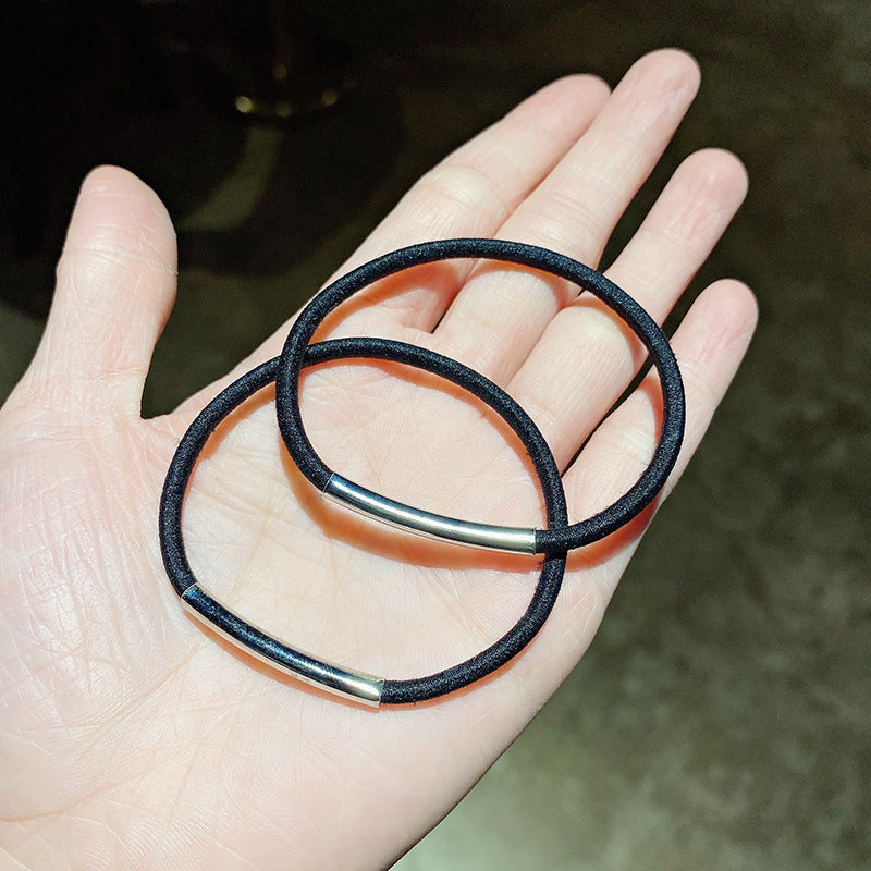 彈力繩金屬復古髮圈－商品主圖｜https://igowo.tw/