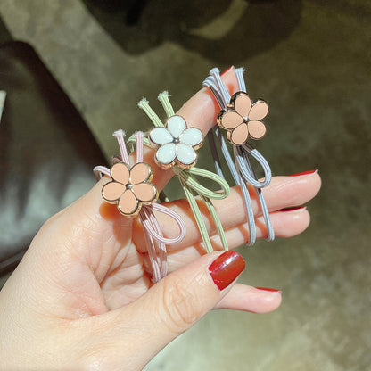琺瑯花朵髮圈－商品主圖｜https://igowo.tw/