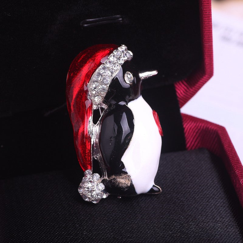 聖誕簡約胸針－Z47 聖誕鳥叔款實拍｜https://igowo.tw/