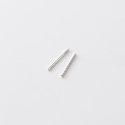 銀針簡約耳釘