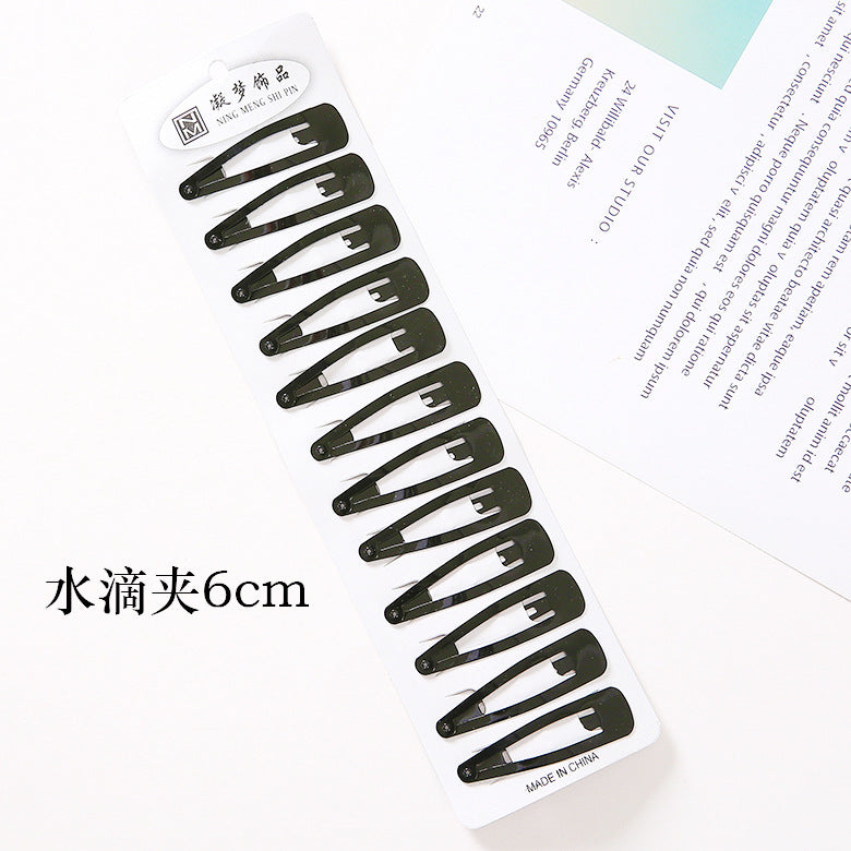 水滴一字髮夾套組－波浪夾6cm款細節｜https://igowo.tw/