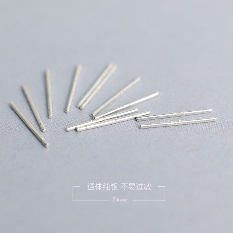 純銀耳棒耳針耳棍日常護理日常簡約男女防閉合耳堵耳洞耳骨耳飾女