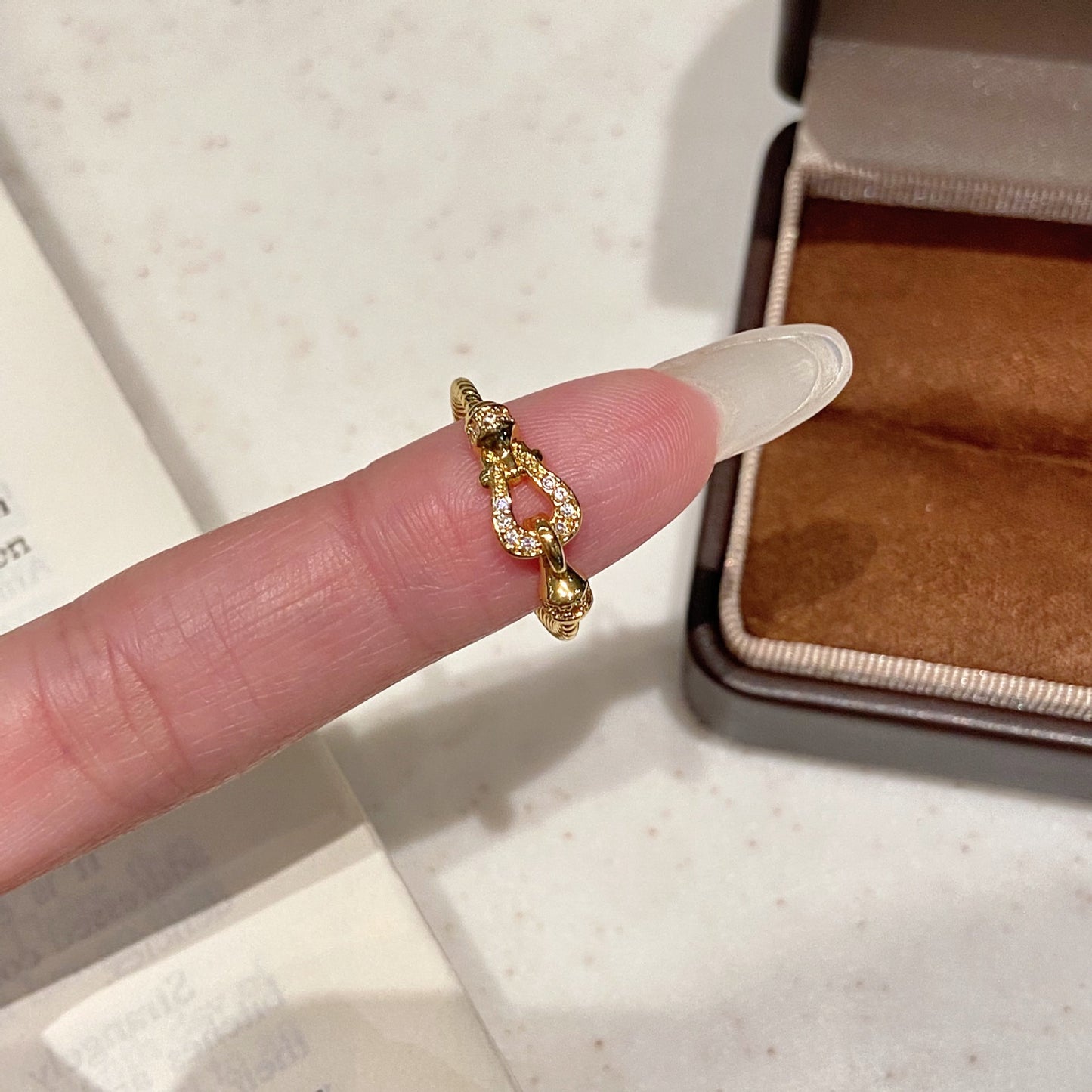 扭結微鑲簡約戒指