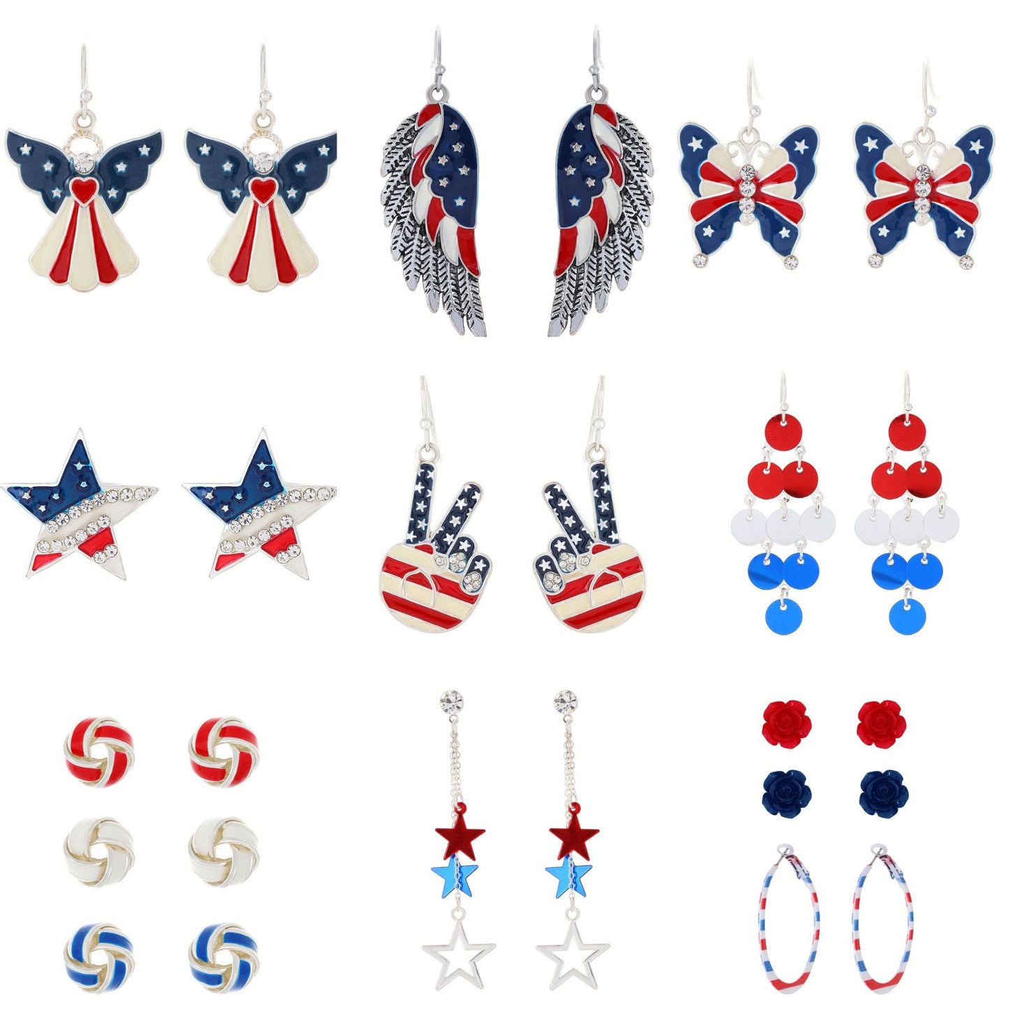 琺瑯鑲鑽復古耳環－商品主圖｜https://igowo.tw/
