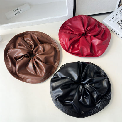 皮革大腸圈簡約髮圈－商品主圖｜https://igowo.tw/