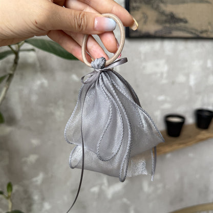 網紗緞帶蝴蝶結髮圈