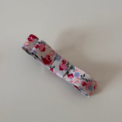 布面碎花髮夾