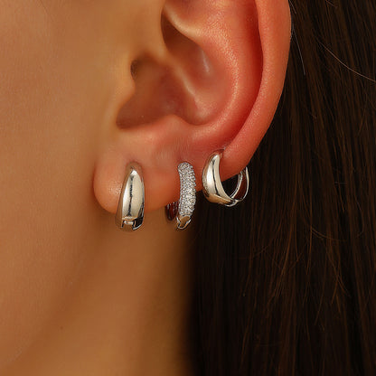金屬圓圈簡約耳環