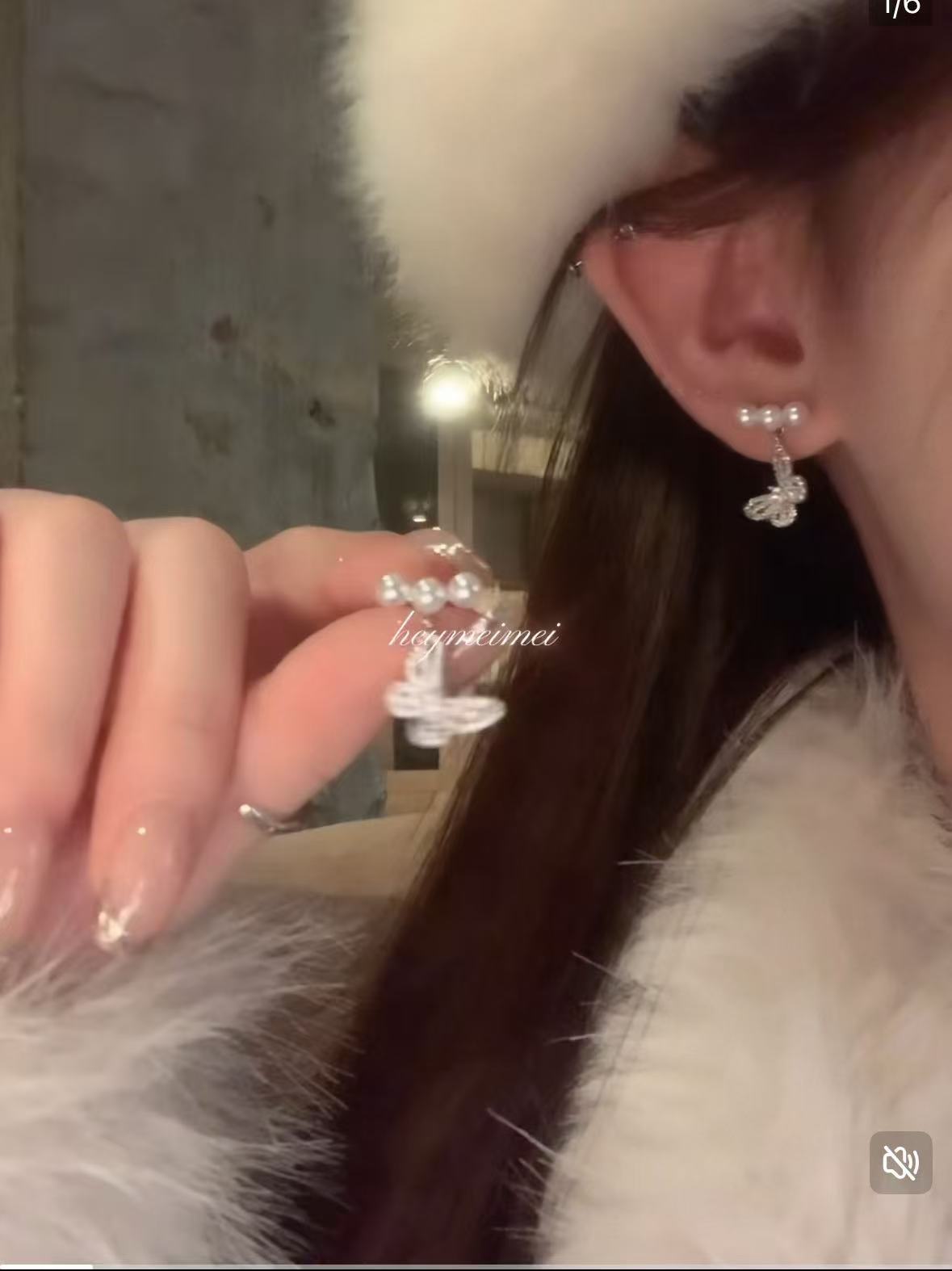 銀針珍珠鋯石流蘇耳釘時尚輕奢高級感耳環小眾精致百搭耳飾批發女