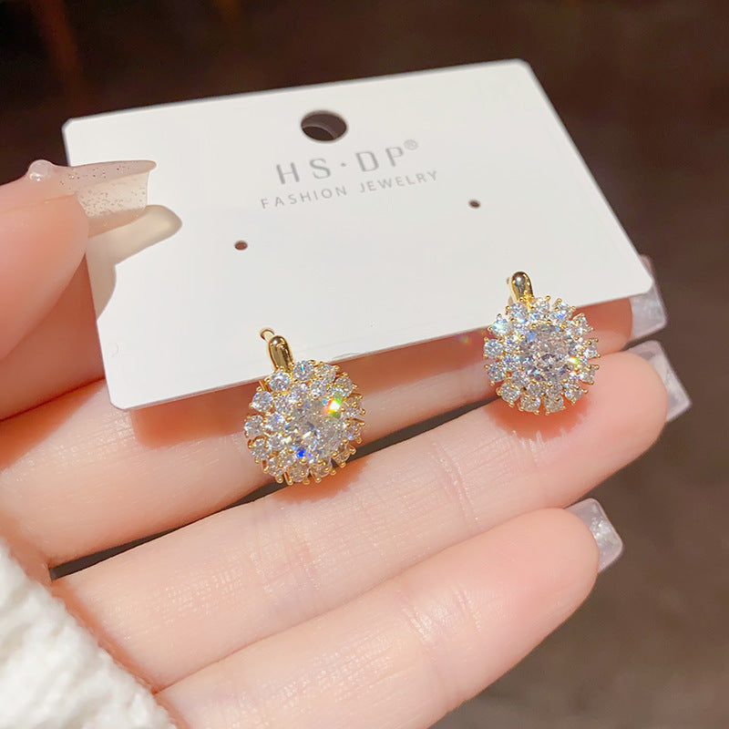 金色幾何電鍍簡約耳扣－細節特寫47｜https://igowo.tw/