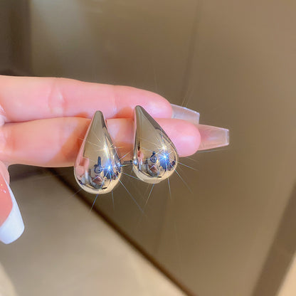 銀針不規則金屬幾何耳環簡約設計百搭耳釘個性氣質潮流耳飾批發女